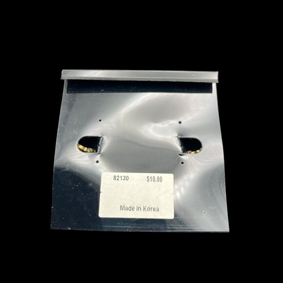 Vintage Cookie Lee Earrings Huggies Gold Tone Scroll New Push Back - Picture 7 of 9